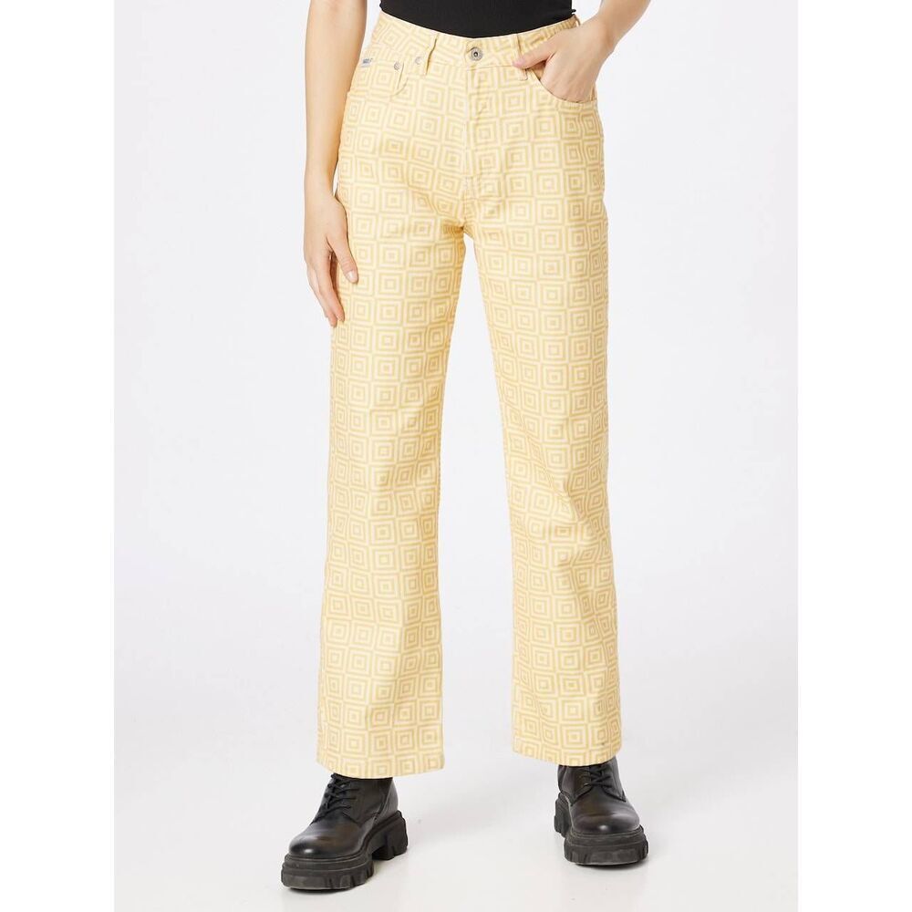 The Ragged Priest Dolls Kill Bootcut Jeans SOLAR in Yellow Alternative Bright